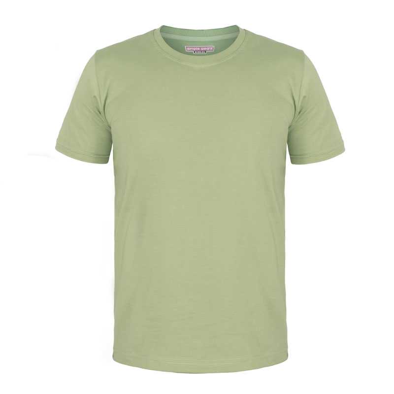 تیشرت آستین کوتاه سوپر نخ پنبه مردانه و زنانه رنگ سبز پاستلی